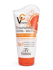 Floresan VITAMIN C Скраб - маска пузырьковый с экстрактом апельсина, 150мл