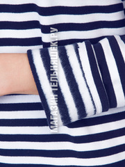 Купить теплый тельник - Магазин тельняшек.ру 8-800-700-93-18 НАЧЕС Тельняшка утепленная ВМФ (темно-синяя полоса) ГОСТ МИНОБОРОНЫ 100% хлопок в Магазине тельняшек