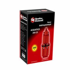 Насос вибрационный QUATTRO ELEMENTI Acquatico 260-25 (260 Вт, 1080 л/ч, для чистой, 60м, кабель25 м