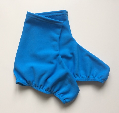 Комплект чехлы и перчатки однотонные: голубые и васильковые