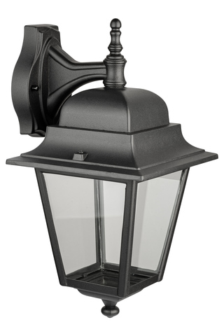 Светильник настенный вниз Quadro L черный (B)