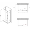 Abber Schwarzer Diamant AG30100H-S50-S50 Душевой уголок, 100x50x195