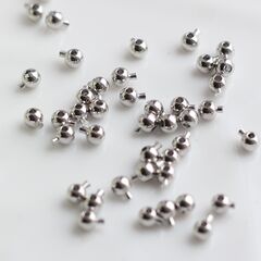 Кримпы самозажимные родий, 10 шт, КТ020