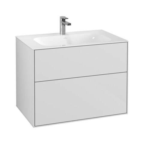 Villeroy&Boch Finion F01000GF Тумба под раковину, Villeroy&Boch, Finion, ширина, мм-796, глубина, мм-498, высота, мм-591, тип установки-подвесной, форма мебели-прямоугольная, раковина-необходимо заказать, вырез под раковину-один, монтаж раковины-встр