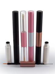 Двусторонний флакон с двумя щеточками