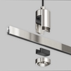 Комплектующие для систем освещения с токоведущими элементами Maytoni Accessories for tracks flarity TRA157SW-B1-PT