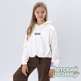 Толстовка кроп оверсайз (легкий начес)