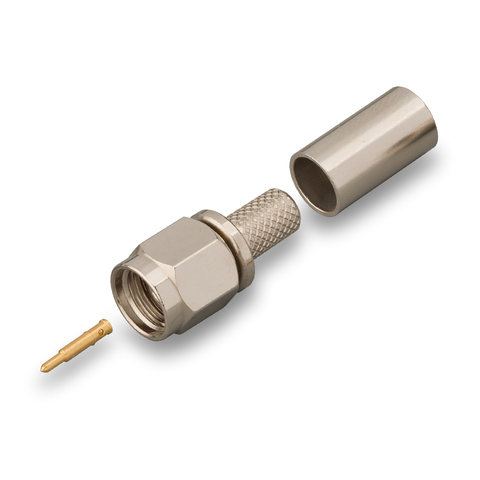 ВЧ-разъём SMA(male) прижимной под кабель RG-58