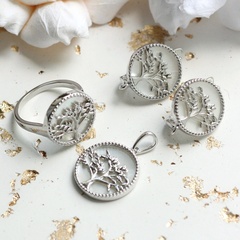 УЦЕНКА!!! Кольцо Древо жизни с перламутром, родий У106