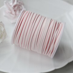 Шнур замшевый (искусственный), бледно-розовый, 2,3*1 мм, 1 метр, ШН013