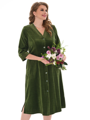 4067 Халат на пуговицах