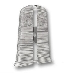 Торцевые (пара) для плинтуса 85мм "Деконика", 432 Дуб платиновый