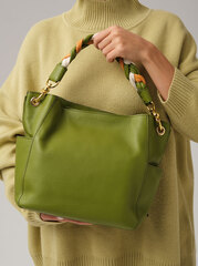 Кожаная сумка Azaro 30785 зеленый бамбук