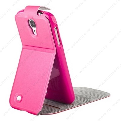 Чехол-флип Kooso Melkco для Samsung Galaxy S4 i9500/ i9505 - Kooso Koka Flip case Pink