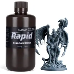 Фотополимерная смола Elegoo Rapid Standard Resin, серая (Grey), 1 л, 50.103.0129