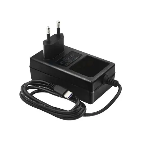 Блок питания Gembird NPA-DC5  для Raspberry Pi 4B, Pi 5, Черный, 5.1V, 5A, 25,5Вт, Кабель 1.5 m, USB Type-C output jack
