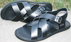 Мужские сандалии босоножки черные. Кожаные босоножки сандали летние. Босоножки мужские сандалии из натуральной кожи Broni Leather Black. 42 размер