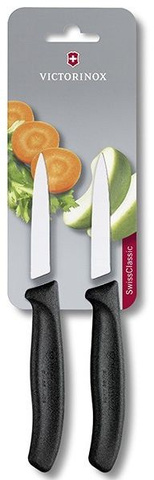Набор ножей кухонных Victorinox Swiss Classic (6.7603.B) компл.:2шт черный блистер