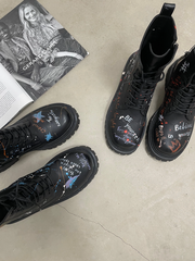 Ботинки с ручной росписью