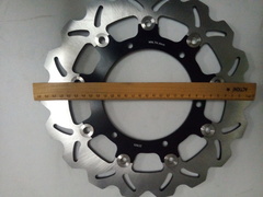 Диск тормозной передний на Yamaha YZF R600 / XJ N / YZF R THUNDERCAT и другие, черный лепестковый