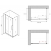 Abber Schwarzer Diamant AG30140BH-S50B Душевой уголок, 140x50x195