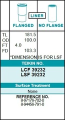 Гильза блока цилиндров TEIKIN LSF39232 (4шт/упак) не хонингованная