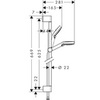 Душевой гарнитур 65 см 2 режима Hansgrohe Crometta Vario 26532400