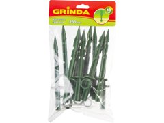 GRINDA 200 мм, зеленые, полипропилен, 10 шт, садовые колышки (422319)