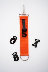Брелок ремувер «Талисман» с набором цифр талисманов, цвет оранжевый