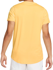 Теннисная футболка Nike Court Dri-Fit Advantage Crew Top - citron pulse/black