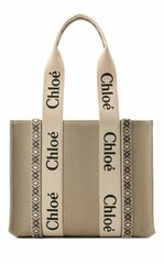 Сумка-тоут женская Chloé Woody бежевый