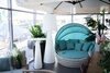 Стол из HPL пластика барный светящийся SLIDE Hopla Lighting, белый