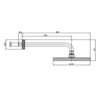 H27740G.022 Bossini Liberty Верхний душ 210 мм,кронштейн 280 мм,  цвет ottone antico/ античная бронза