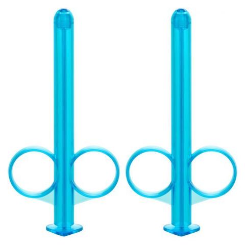 Набор из 2 голубых шприцев для введения лубриканта Lube Tube - California Exotic Novelties SE-2380-01-2