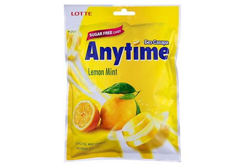 Леденцы Lotte со вкусом лимона и мяты, 74г