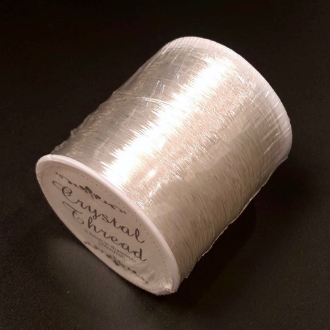 Спандекс резинка для браслетов 0,8 мм 100 метров прозрачный