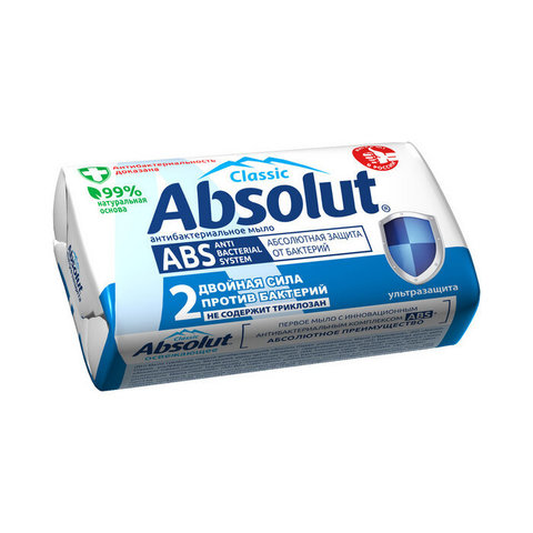 Мыло туалетное антибактериальное Absolut Classic ультразащита, 90 г