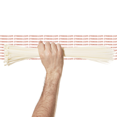 Стяжки морозостойкие Арктик 5х430 белые - 100 шт/уп | Хомуты кабельные морозостойкие