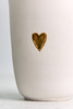Белый керамический термостакан «Сердце», 350 мл, Россия