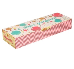 Коробка складная «С Днём Рождения», 30 х 10 х 5 см