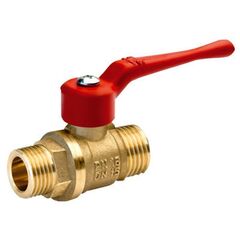 Кран латунный шаровой БАЗ.А32.0, 11Б27п1, DN 15, PN 40, штуцер-штуцер, рычаг