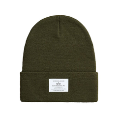Шапка Alpha Industries Essential Beanie Olive (Зеленая)