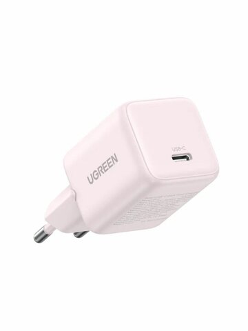 Зарядное устройство  UGREEN X513 (65011) 30W USB-C GaN Fast Charger EU, розовый