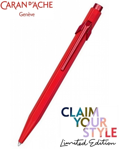 Ручка шариковая Caran d’Ache 849 Claim Your Style Edition 3 LE, Scarlet Red (849.564)