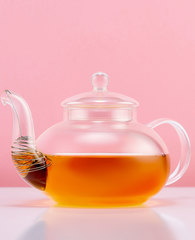 Стеклянный заварочный чайник с подогревом от свечи Orchid 800 мл