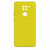 Силиконовый чехол Silicone Cover для Xiaomi Redmi Note 9 (Желтый)