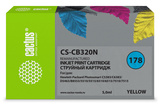 Картридж струйный Cactus CS-CB320N(CS-CB320) №178 желтый (5мл) для HP PS B8553, C5383, C6383, D5463, 5510