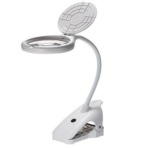 Лупа настольная с зажимом 109мм,21мм (8LED) BC-108C Magnifier