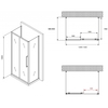 Abber Schwarzer Diamant AG30130BH-S60B-S60B Душевой уголок, 130x60x195