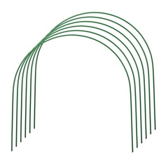 GRINDA 2.0 м, стальные, покрытие ПВХ, 6 шт, дуги для парника (422309-100-070)